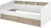 Vente-unique - PAULETTE Bett Holz, Platte BeigeWeiß - B 112,7 cm x H 81,7 cm x L 203 cm Bild 4