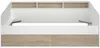 Vente-unique - PAULETTE Bett Holz, Platte BeigeWeiß - B 112,7 cm x H 81,7 cm x L 203 cm Bild 5