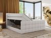Boxspringbett ALTIVO KING DUO, Doppelbett mit Stauraum Multipocket-Matratze und Topper Bett mit Kopfteil, Fußteil - 120 x 200 cm - Weiß Kunstleder - H4 Bild 4
