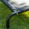belviona Hundeliege erhöht, wetterfestes Outdoor-Hundebett mit stabilem Metallrahmen, atmungsaktiv & pflegeleicht, 106x62 cm, schwarz Bild 3