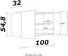Flex-Well Hängeschrank Florenz (B x H x T) 100 x 54,8 x 32 cm Bild 3
