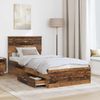 vidaXL Bettrahmen mit Kopfteil Altholz 100 x 200 cm Holzwerkstoff 3408306 Bild 3