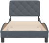 vidaXL Bettgestell ohne Matratze Dunkelgrau 90x200 cm Samt 3207900 Bild 5