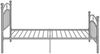 vidaXL Bettgestell Grau Metall 100x200 cm 324972 Bild 4