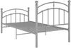 vidaXL Bettgestell Grau Metall 100x200 cm 324972 Bild 5