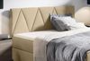 99rooms Emma Boxspringbett 160x200 cm Velours Jasmine Creme Bild 2