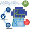 Agger Lunchbox Brotdose Kinder mit Fächern, 1330ML Jausenbox Kinder (Löffel & Gabel), Kinder Brotdose,Kinderfreundliche Verriegelung,BPA-Frei,Auslaufsicher Bild 3