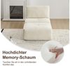 Leawin Sofa Gemütlicher Lounge Sessel mit Hocker, Cordstoff, ohne Montage, Mit Schaumstoff gepolstert, bequem für Wohn- & Schlafzimmer Bild 3