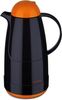 ROTPUNKT Isolierkanne 1,5 ltr. hochwertig I Glaseinsatz I BPA Frei I 24 Std warm 36 std kalt, 1.5 l, (Kaffeekanne I Teekanne, black/clementine), Glaskolben aus doppelwandigem Rosalin-Glas Bild 2