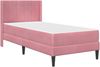 vidaXL Bettgestell mit Matratze mit Kopfteil Rosa 90 x 200 cm Samt 3414840 Bild 3