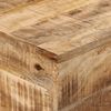 vidaXL Konsolentisch 110x30x75 cm Raues Massivholz Mango und Eisen 376066 Bild 5