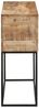 vidaXL Konsolentisch 110x30x75 cm Raues Massivholz Mango und Eisen 376066 Bild 3