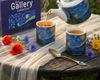 DUO ART GALLERY 2er-Set Löffel, goldfarben STARRY NIGHT inspired by Van Gogh New Bone China Porzellan Bild 3
