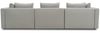 Gartenlounge Sofa 3-Sitzer Bozhana 312x67x96 mit Outdoorbezug silber Bild 4