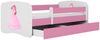 Raumhirsch Furniture Kinderbett 70x140, 80x160, 80x180 cm - Komplettset mit Matratze & Schublade (Bett für Mädchen, Einzelbett Kinder 2–12, mit Rausfallschutz & Lattenrost), verschiedene Farben & Designs Bild 3