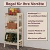 Kombiregal schmal Vorratsregal, Kistenregal, Lagerregal aus Massivholz V-90.81-02Doppelpack Bild 4