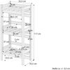 Kombiregal schmal Vorratsregal, Kistenregal, Lagerregal aus Massivholz V-90.81-02Doppelpack Bild 5