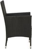 vidaXL Gartenstühle mit Kissen 4 Stk. Poly Rattan Schwarz 316689 Bild 4