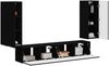 vidaXL TV-Wandregal-Set Wandmontiert 4 pcs Schwarz Holzwerkstoff 3408917 Bild 3