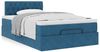 vidaXL Ottoman-Bett mit Matratze Dunkelblau 120x190 cm Samt 3311835 Bild 4