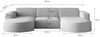Kaiser Möbel Ecksofa Sofa U form, Couch U form MODENA U STUDIO stoff Neve, Poso, Quelle Bild 3