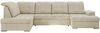 Ecksofa, Wohnzimmer U Couch, Polstersofa mit Bettkasten - MADRITO U - Beige Velorus - Links Bild 5