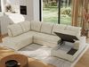 Ecksofa, Wohnzimmer U Couch, Polstersofa mit Bettkasten - MADRITO U - Beige Velorus - Links Bild 4