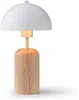 Vente-unique - TANTA Table lamp Holz, PlatteMetall BeigeWeiß - B 20 cm x H 35,5 cm x L 20 cm Bild 3