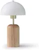 Vente-unique - TANTA Table lamp Holz, PlatteMetall BeigeWeiß - B 20 cm x H 35,5 cm x L 20 cm Bild 2