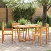 vidaXL Garten-Esstisch Oval 150x90x75 cm Massivholz Akazie 4108136 Bild 3