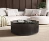 Couchtisch Fiorano 90x90 cm Marmor Schwarz Silber Metall Black Antique Bild 4