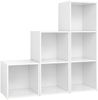 vidaXL 3-tlg. TV-Schrank-Set Weiß Spanplatte [3080078] Bild 2