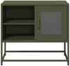 vidaXL TV-Schrank Olivgrün 68x39x60,5 cm Stahl 853390 Bild 5