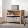SONGMICS Aufbewahrungsboxen 3er-Set, Ordnungsbox, stapelbar mit Griffen, 43 x 30 x 30 cm, hellgrau Bild 3