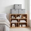 SONGMICS Aufbewahrungsboxen 3er-Set, Ordnungsbox, stapelbar mit Griffen, 43 x 30 x 30 cm, hellgrau Bild 2