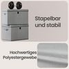 SONGMICS Aufbewahrungsboxen 3er-Set, Ordnungsbox, stapelbar mit Griffen, 43 x 30 x 30 cm, hellgrau Bild 4