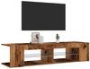 vidaXL TV-Schrank mit LED-Leuchten Altholz-Optik 135x39x30 cm 856323 Bild 5