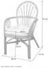 Handgemachter Rattanstuhl "Conny" mit Kissen-Rosen, braun Bild 2