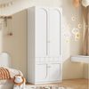 Flieks Kleiderschrank (1-St) Kleiderschrank mit Kleiderstange und Schubladen 80×50×200cm Bild 3