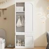 Flieks Kleiderschrank (1-St) Kleiderschrank mit Kleiderstange und Schubladen 80×50×200cm Bild 2
