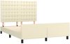 Bettgestell mit Kopfteil Kunstleder Creme 140x190 cm [3125569] Bild 4