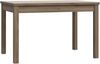 Forte LACETTI Esstisch 120, moderner, ausziehbarer Esstisch, Wohnzimmer, Esszimmer, Valencia Eiche Holzdekor, 120,4 cm (160,4) breit x 76,6 cm hoch x 80 cm tief Bild 3