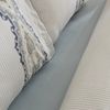 Karaca Bettwäsche Karaca Lemy Bettwäsche-Set aus 100 % Baumwoll-Satin, Doppelbett, Blau Bild 2