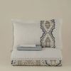 Karaca Bettwäsche Karaca Lemy Bettwäsche-Set aus 100 % Baumwoll-Satin, Doppelbett, Blau Bild 1