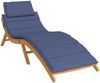 vidaXL Sonnenliegen-Auflage, Oxford-Gewebe , Marineblau, 3 x 186 x 58 cm Bild 3