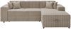 Ecksofa Santos L Cord (Farbe: Poso 02, Seite: Rechts) Bild 3