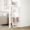 vidaXL Bücherregal Weiß 60 x 20 x 120,5 cm Holzwerkstoff 858147 Bild 4