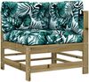 vidaXL 6-tlg. Garten-Lounge-Set mit Kissen Imprägniertes Kiefernholz 3186010 Bild 5
