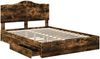 vidaXL Aufbewahrungsbett Geräucherte Eiche 160 x 200 cm Holzwerkstoff 3413489 Bild 5