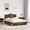 vidaXL Aufbewahrungsbett Geräucherte Eiche 160 x 200 cm Holzwerkstoff 3413489 Bild 3